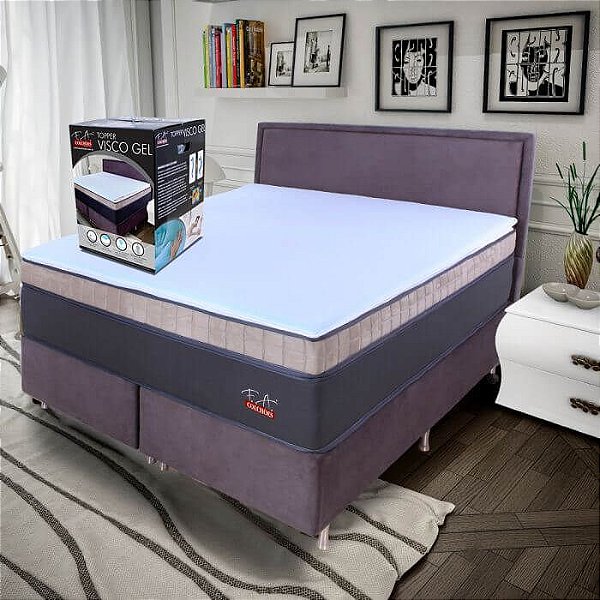 Pillow Top King FA Colchões Topper Espuma Visco Gel Sense - 193x203