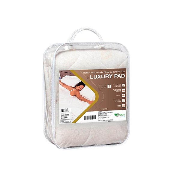 Protetor de Colchão Solteiro Theva Luxury Pad Impermeável - 088x188