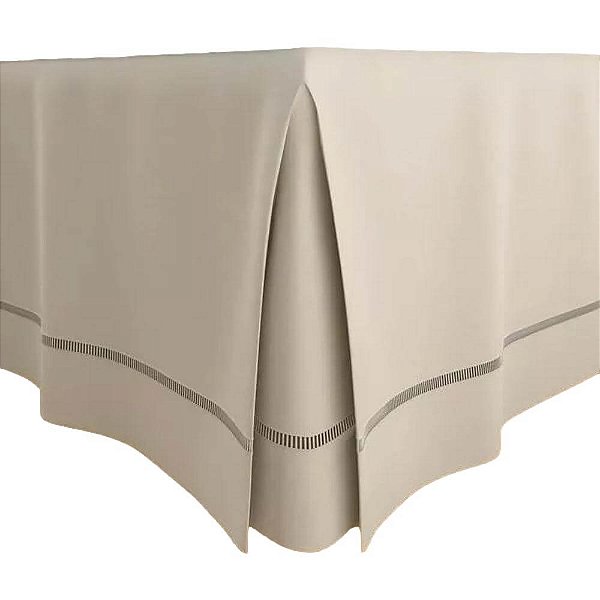 Saia para Cama Box King de Gorgurão Novo Toque com Ponto Palito - 193x203