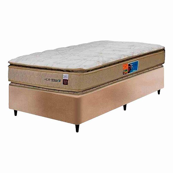 Cama Box com Colchão Solteiro King Nevada FA Colchões — 97x203