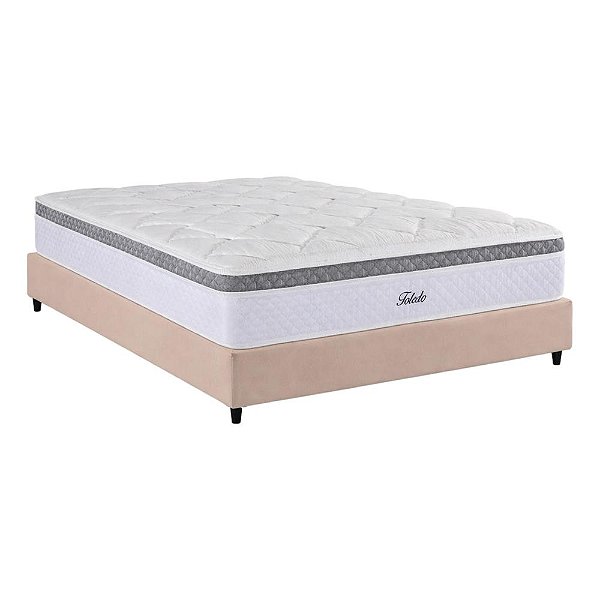 Cama Box com Colchão Casal Herval Toledo - 138x188