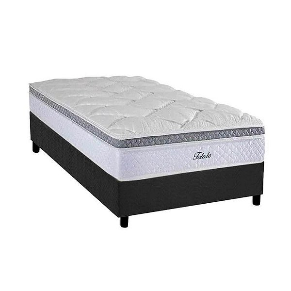 Cama Box com Colchão Solteiro Herval Toledo - 088x188