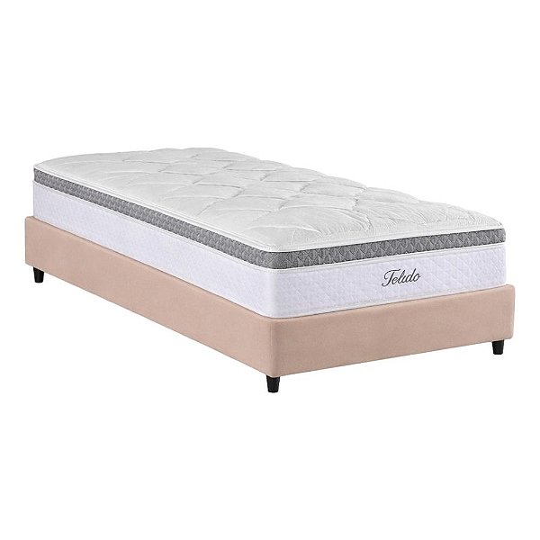 Cama Box com Colchão Solteiro Herval Toledo - 088x188