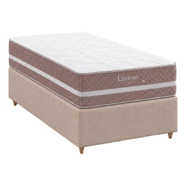 Cama Box Solteiro com Colchão Herval Livorno 88x188 em Goiânia