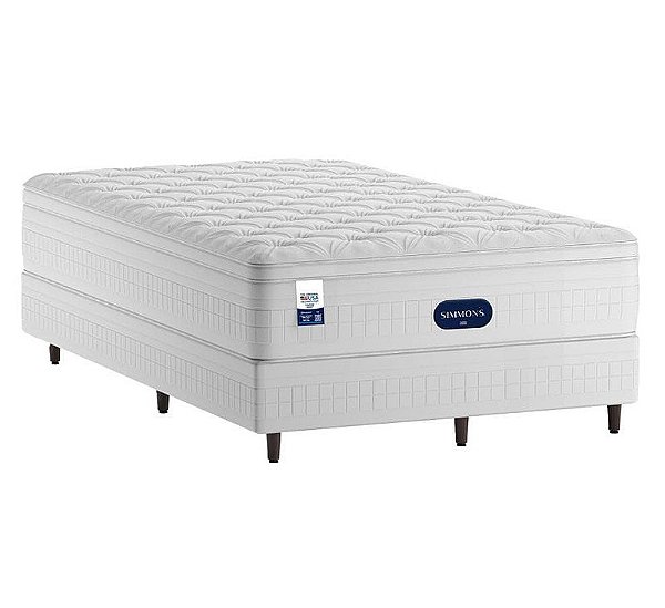 Cama Box com Colchão Solteirão Simmons Finesse - 108x198