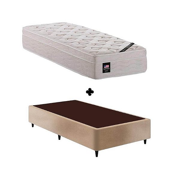 Cama Box com Colchão Solteiro Simmons Geocities - 088x188