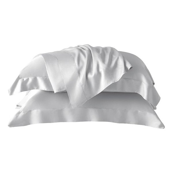 Jogo de Cama Queen Kacyumara 400 fios 100% Bambu Bali Branco