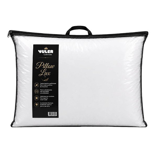 Travesseiro Pillow Lux Vuler 50x70 – Conforto de Hotel 5 Estrelas