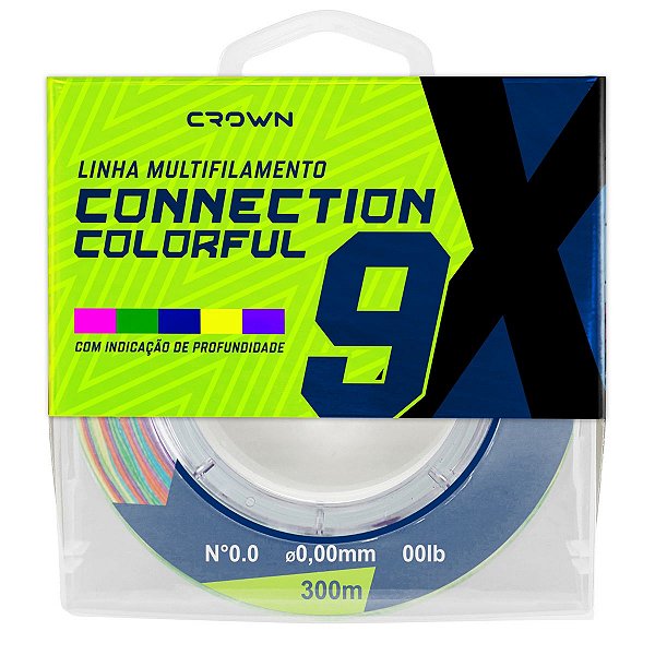 Linha Multifilamento Connection 9X Colorfull - Crown