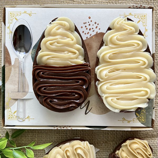 Caixa para Ovo de Colher Estampado (Duplo) - Kit 5 Unidades