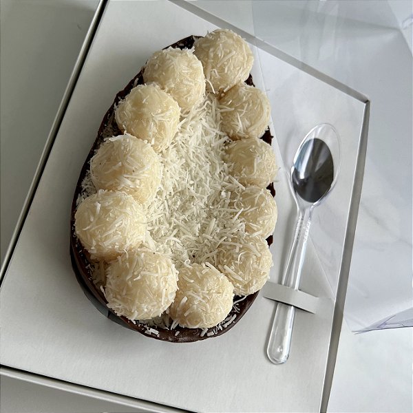 Caixa para Ovo de Colher Ajustável Branca - Kit 5 Unidades