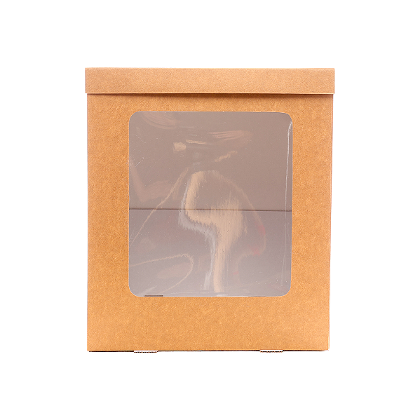 Caixa Para Bolo Alto 33x33x35 - Kraft