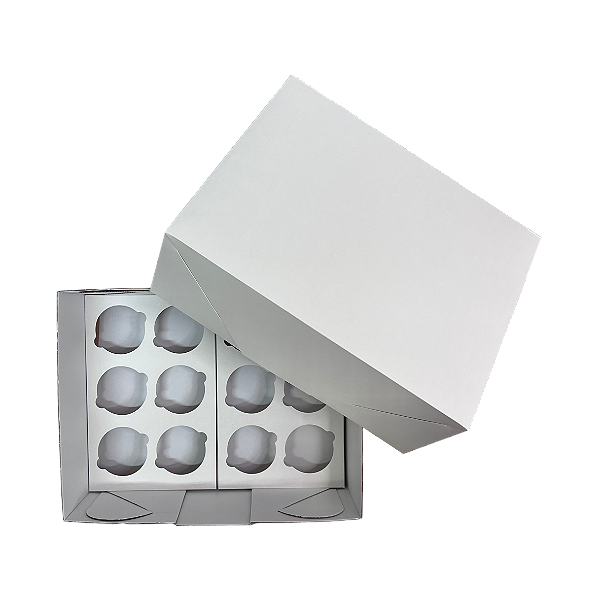 Caixa Para 12 Cupcakes - Kit 5 Unidades