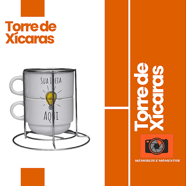 Torre de Xícaras  Personalizadas