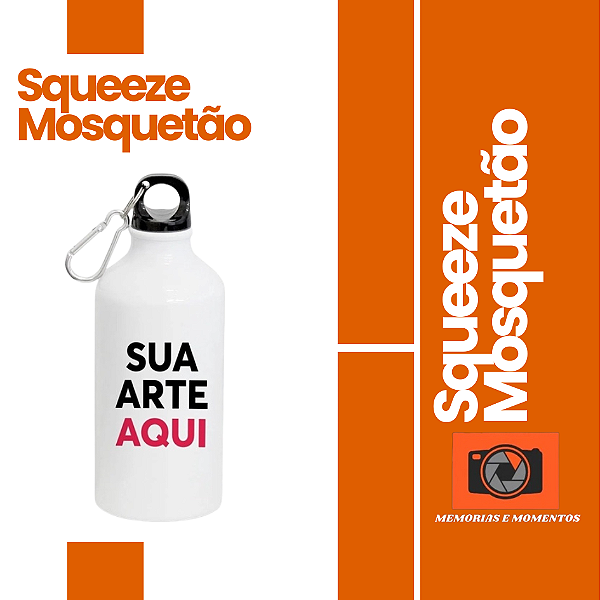 Squeeze Alumínio com Tampa Mosquetão