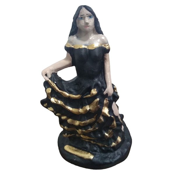 Imagem a batizar vestido preto - 10cm