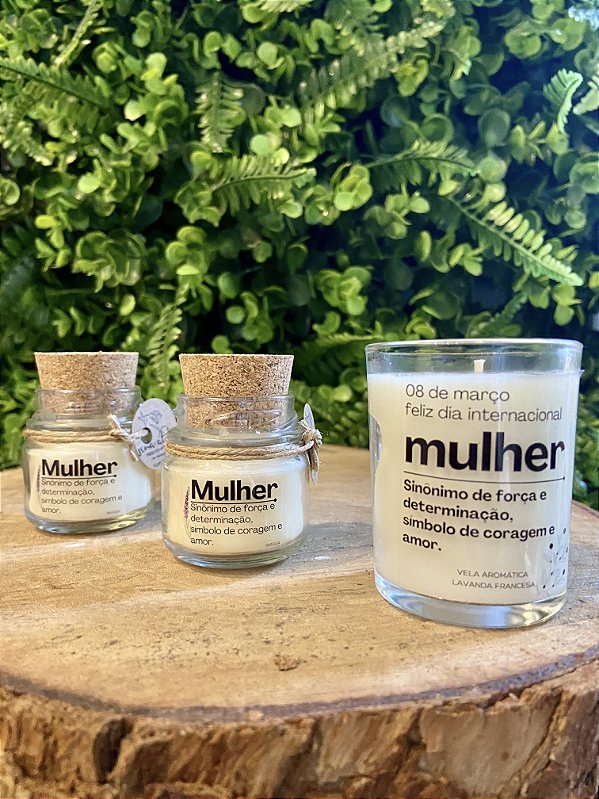 Mini vela - edição especial dia da mulher