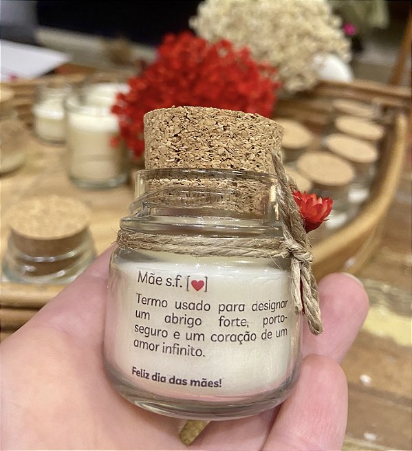 Kit 10 mini velas - edição especial dia das mães