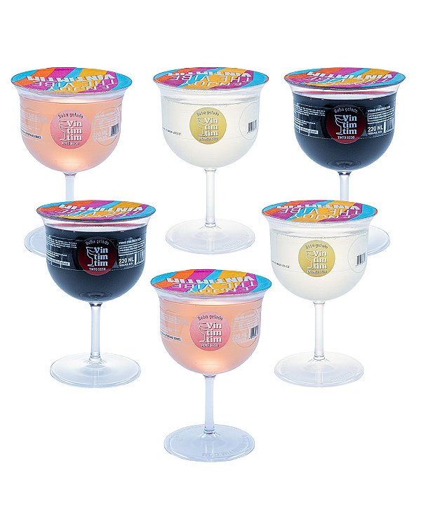 Kit 6 taças de Vintimtim Mix Seco | Vinho na Taça