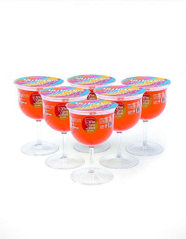 Kit 6 Taças de Gin de Melancia VINTIMTIM | Drink Pronto