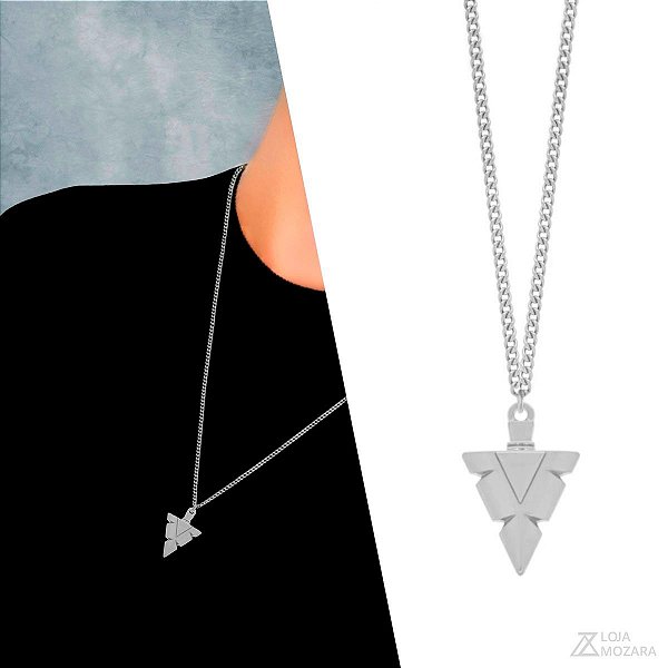 Colar Flecha - Aço Inox