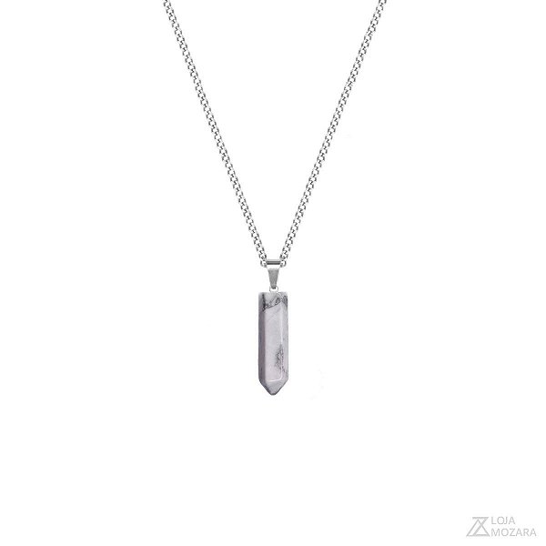 Colar Pendulo Creta - Aço Inox