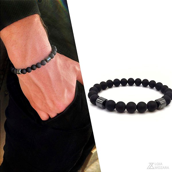 Pulseira Double Oásis - Preto Fosco