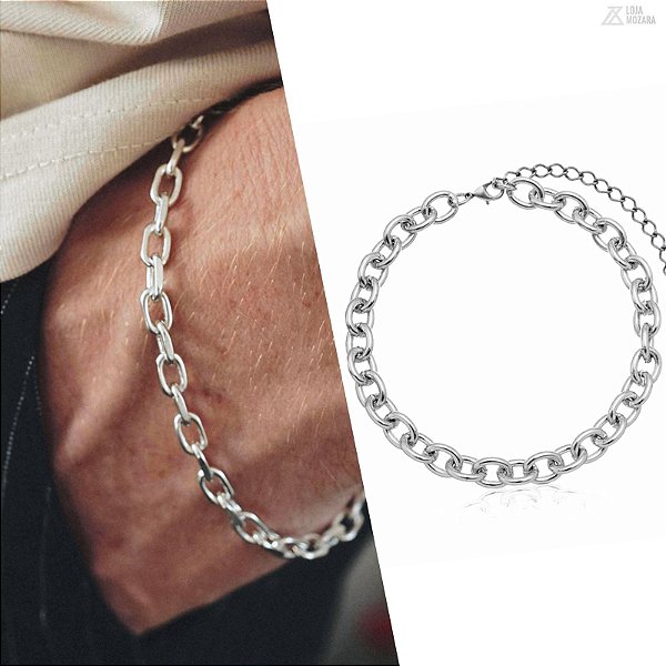 Pulseira Atlanta - Aço Inox Regulável