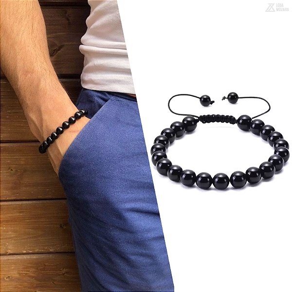 Pulseira Ajustável - Ônix