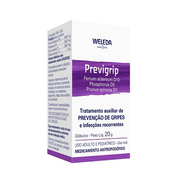 Previgrip em Glóbulos 20g Weleda