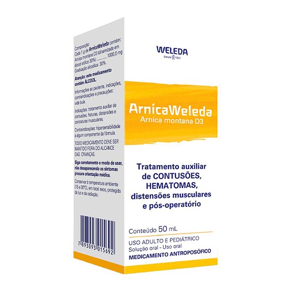 Arnica Weleda Solução Oral em Gotas com 50ml Weleda