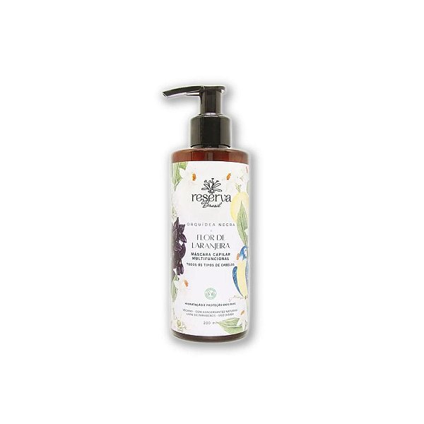 Máscara Capilar Vegana Multifuncional Orquídea negra e Flor de laranjeira 200ml