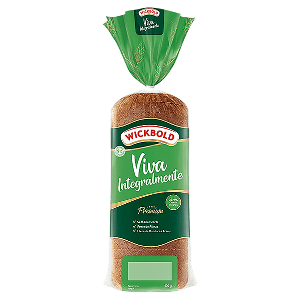 Pão de Forma Vegano Integral Wickbold 450g