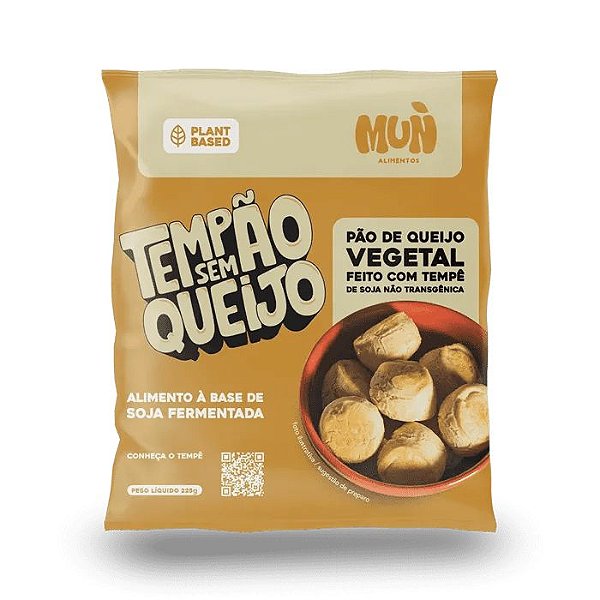 Pão de Queijo Vegano de Tempê Sem Lactose 250g Mun Artesanal