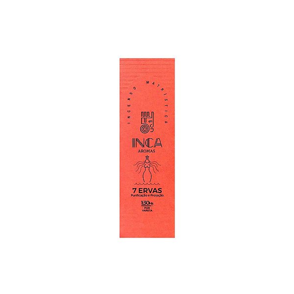 Incenso 7 Ervas com 4 Varetas - Inca Aromas
