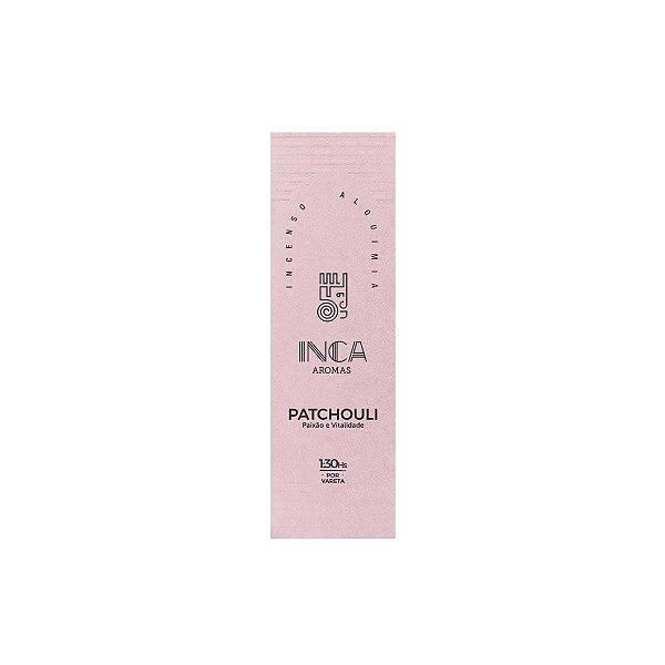 Incenso Patchouli 4 Varetas -  Inca Aromas