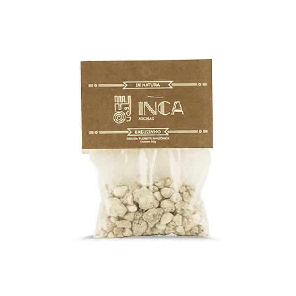 Incenso In Natura Breu Branco Pacote 50g -  Inca Aromas