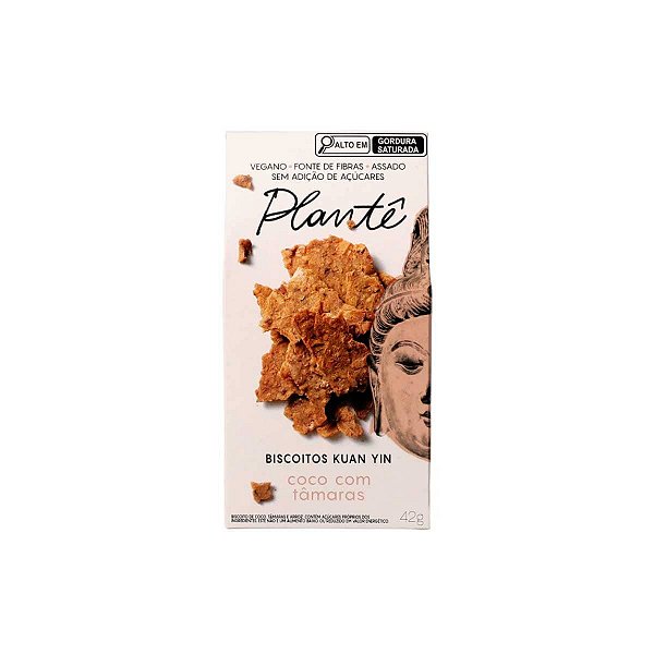 Biscoito Vegano Kuan Yin Coco com Tamaras 42g - Plantê