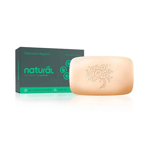 Sabonete Vegano Natural com extrato Camomila 80g - Orgânico Natural