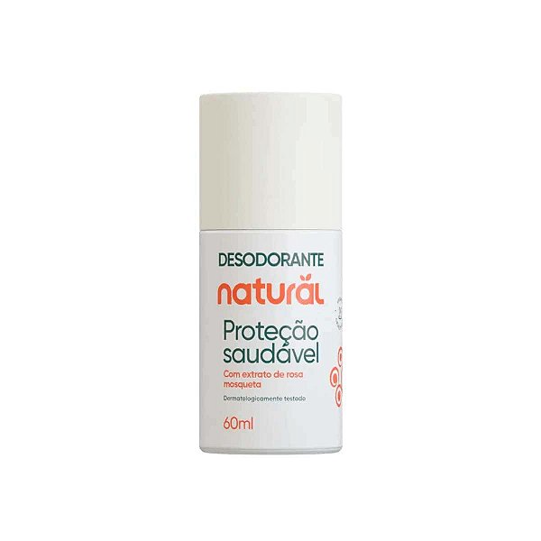 Desodorante Vegano Roll Rosa Mosqueta 60ml - Orgânico Natural