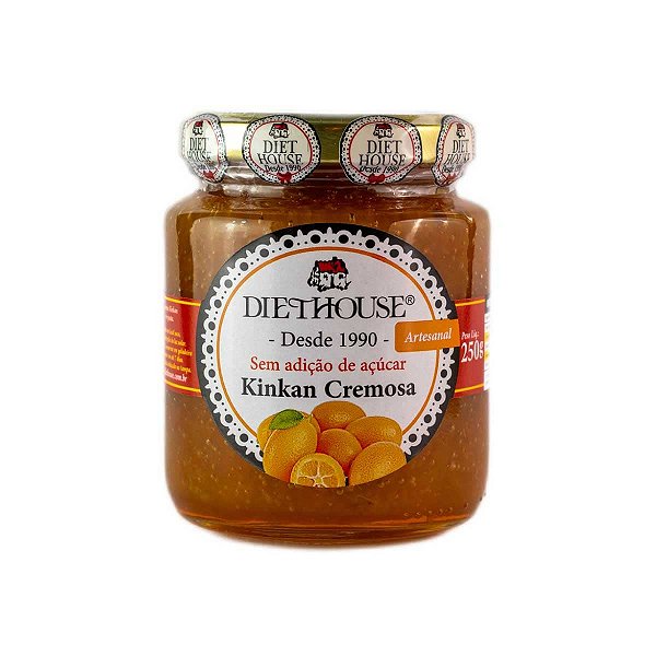Doce Diet Vegano de Laranja Kinkan Cremosa Sem Açúcar - Diet House