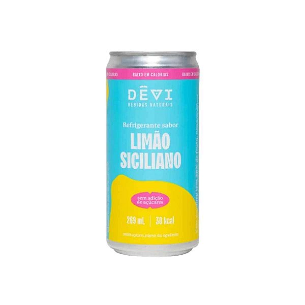 Refrigerante Vegano Natural DÊVI Limão Siciliano 269ml