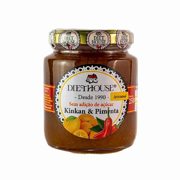 Doce Diet Vegano de Laranja Kinkan com Pimenta Sem Açúcar - Diet House