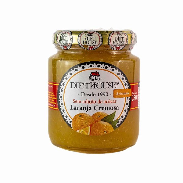 Doce Diet Vegano de Laranja Cremosa Sem Açúcar - Diet House