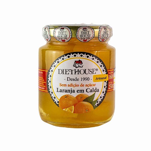 Doce Diet Vegano de Laranja em Calda Sem Açúcar - Diet House
