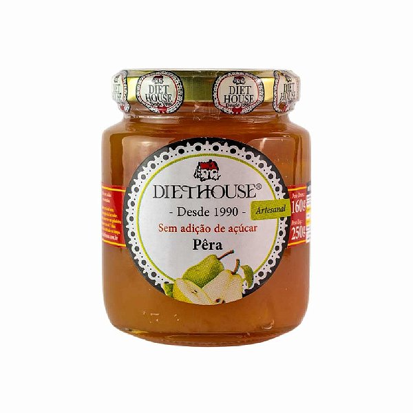 Doce Diet Vegano de Pera em Calda Sem Açúcar - Diet House