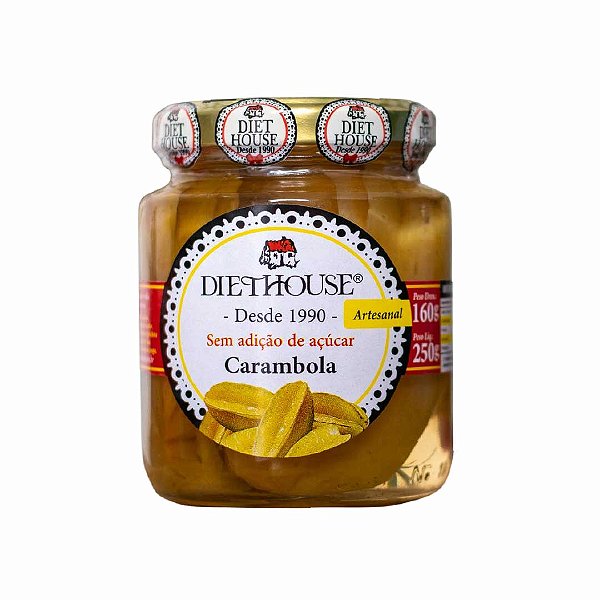 Doce Diet Vegano de Carambola Sem Açúcar - Diet House