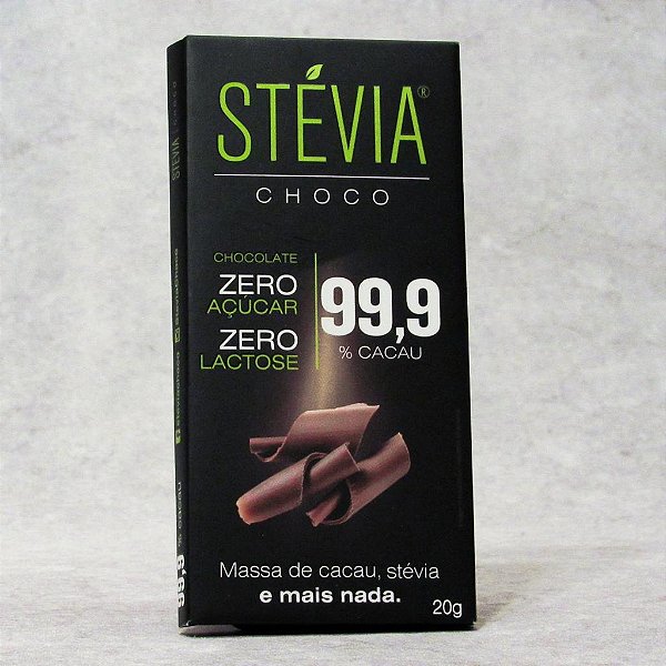 Chocolate Vegano StéviaChoco 99,9% Cacau 70g