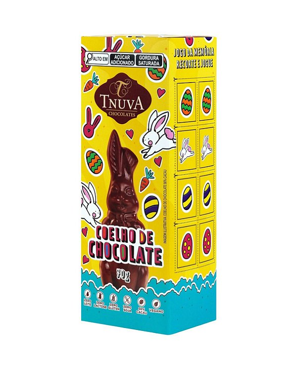 Coelho de Chocolate Vegano Tnuva 70g