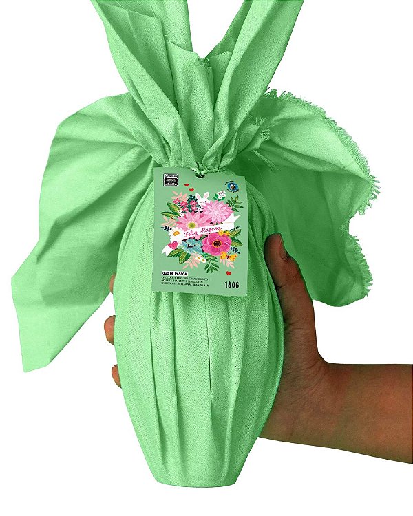 Ovo de Pascoa Vegano Chocolate Duo Ao Leite e Branco 180g